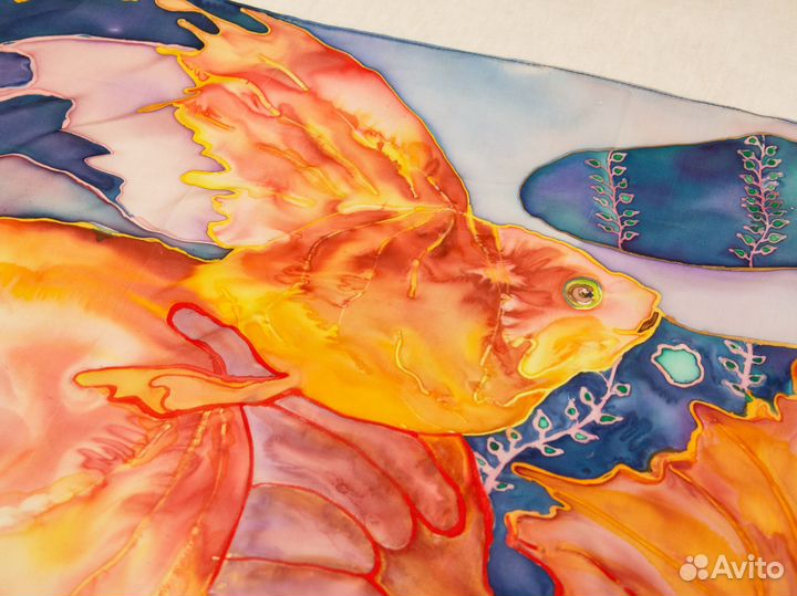 Шелковый платок батик