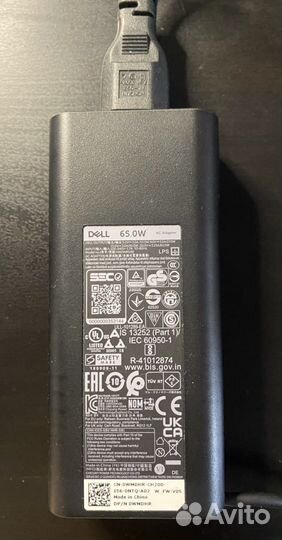 Блок питания dell type-c 65 W