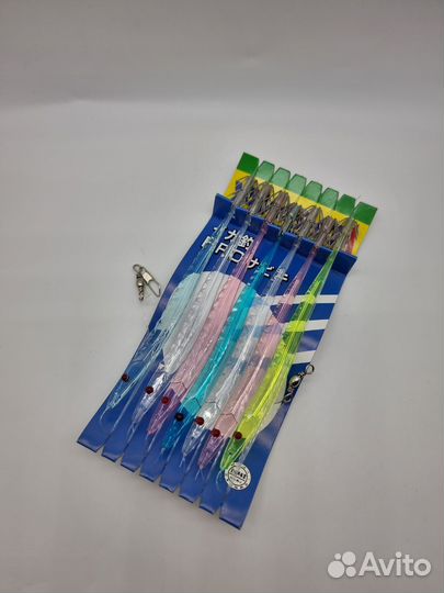 Готовый Ярус на кальмара Yamashita 14 см