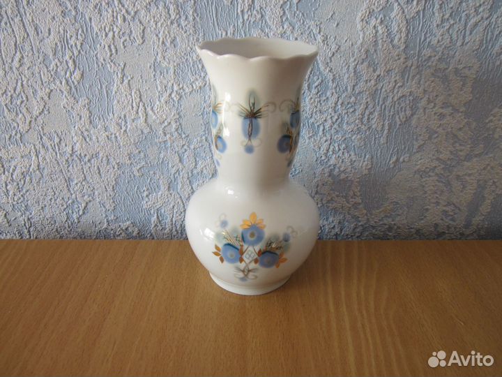 Сервиз богемский фарфор,ваза,тарелка (СССР)