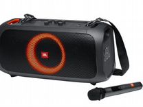 JBL Partybox on the go + 2 микрофона