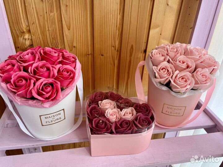 Мыльные розы букеты