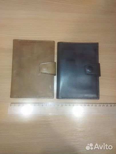 Мужское кожаное портмоне ручной работы