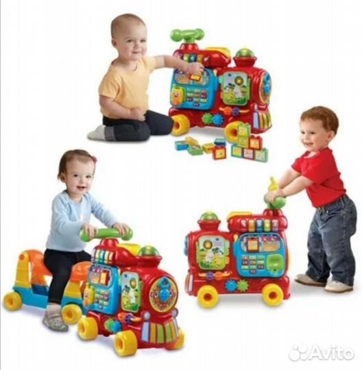 Развивающий паровоз - каталка - толокар Vtech