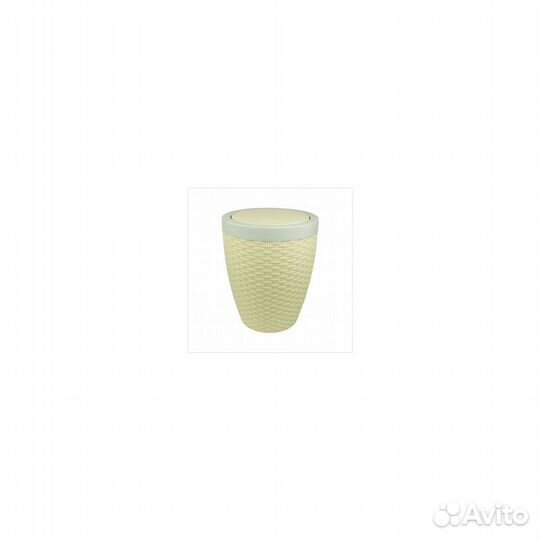 Контейнер для мусора 8,0 л Плетенка с крышкой