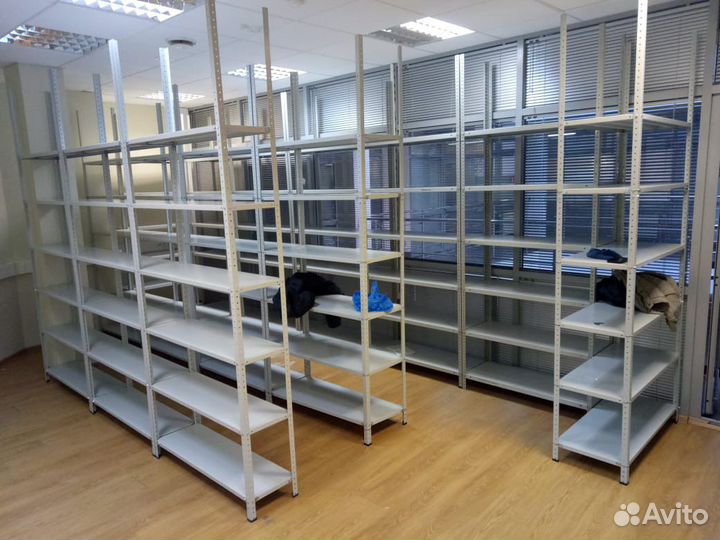 Стеллажи металлические складские б/у