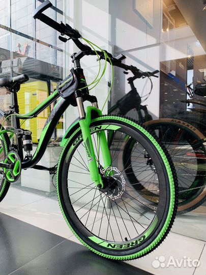 Велосипед горный двухподвес Green 26