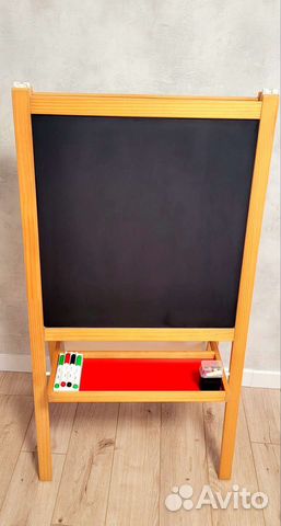 Мольберт IKEA, фломастеры, бумага и мелки Mаla