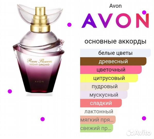 Avon Rare Flowers Night Orchid парфюмерная вода
