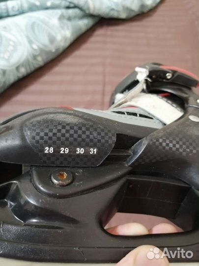 Ролики детские раздвижные 28-31 с коньками