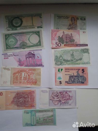 Банкноты,боны,купюры разных стран