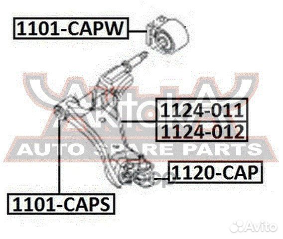 Сайлентблок задний переднего рычага без кронште