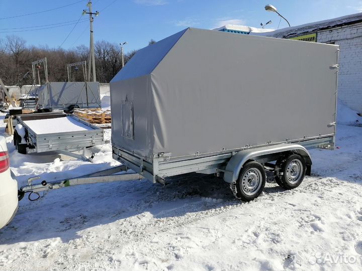 Прицеп легковой двухосный мзса 817732.022. Фаркоп