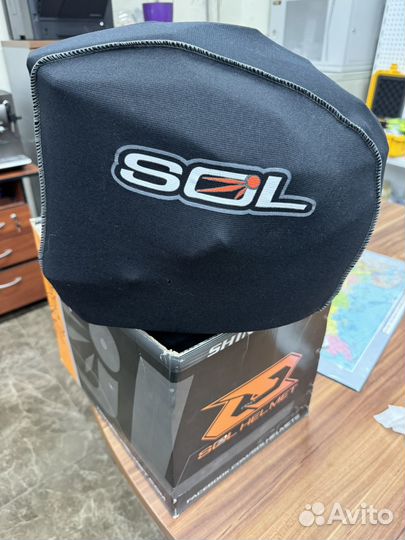 Шлем снегоходный SS-1 ultimate black RED