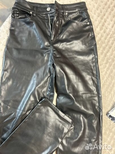 Брюки кожаные