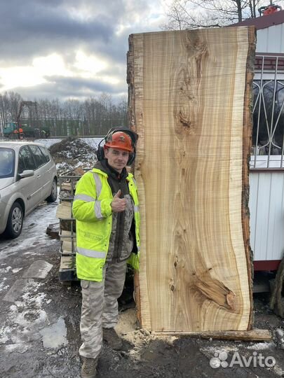 Распил деревьев на слэбы,мобильной пилораммой