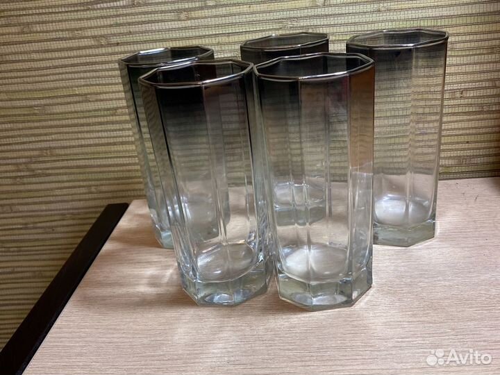 Бокалы омбре, стаканы