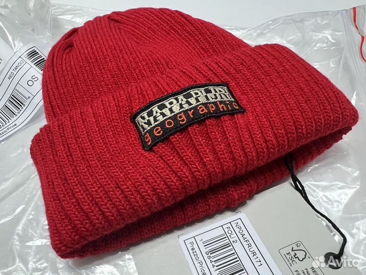 Шапка napapijri foli 2 red