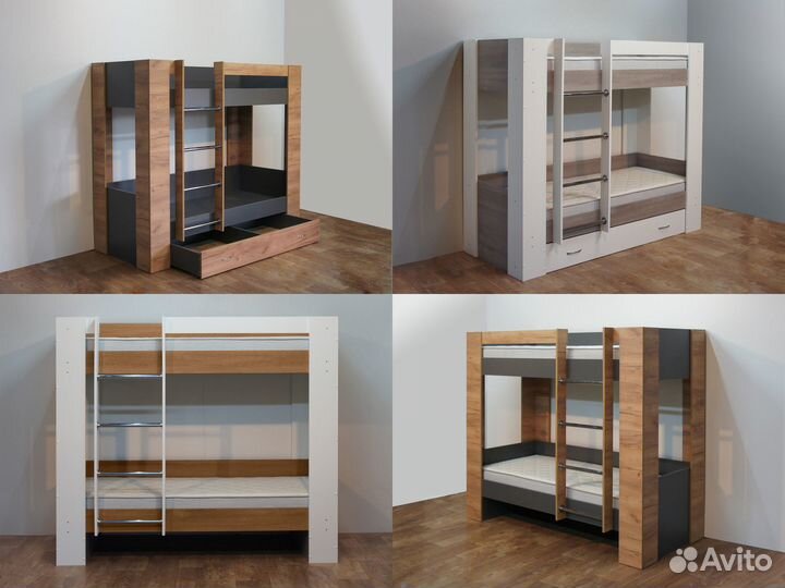 Двухъярусная кровать чердак