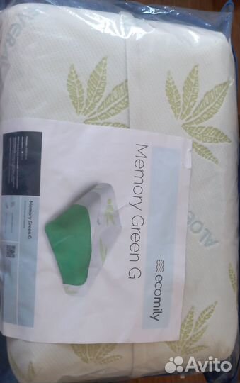 Анатомическая подушка.Memory Green G EcoMily