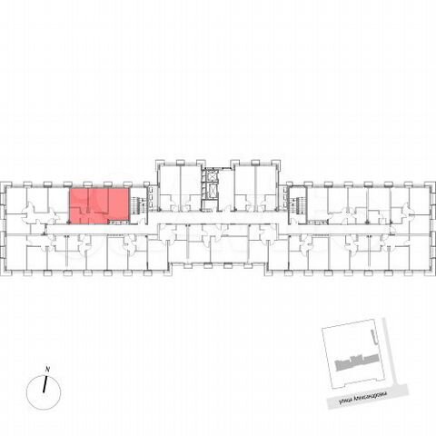 2-к. апартаменты, 51,7 м², 2/7 эт.