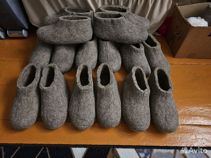 Тапочки из натуральной шерсти