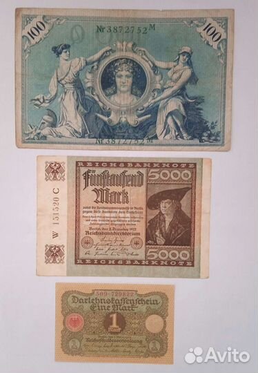 Германия банкноты