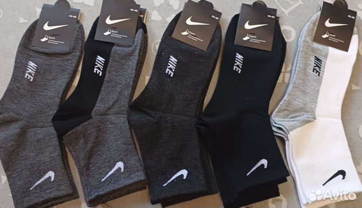 Мужские носки nike средние 10 пар