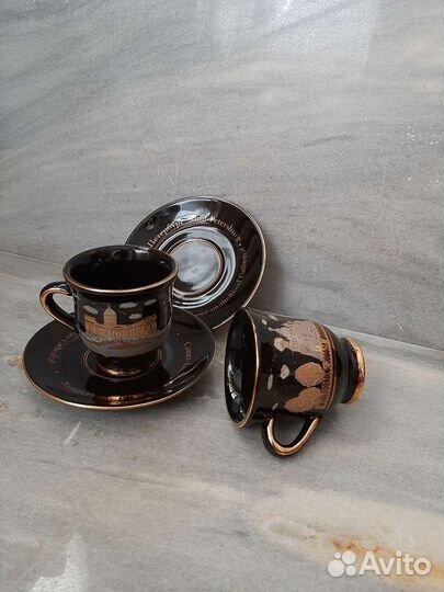 Чёрная посуда Кофейная пара