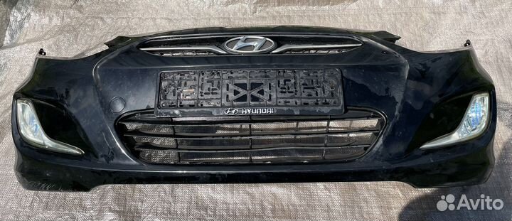 Бампер передний Hyundai Solaris 1 хетчбек