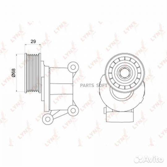 Lynxauto PT3012 Натяжитель ремня навесного оборудо