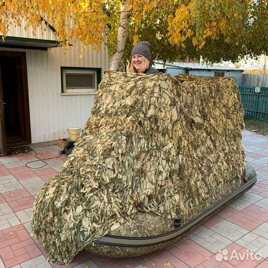 Маскировочные сети на лодки от Дмитрия Уварова