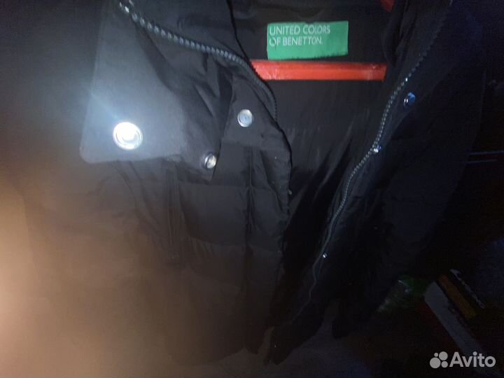 Пуховик зимний на юношу молодежный Benetton