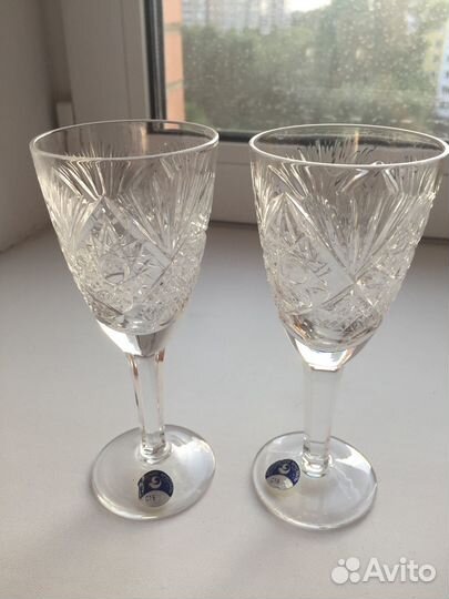 Бокалы фужеры хрусталь СССР Дятьково новые