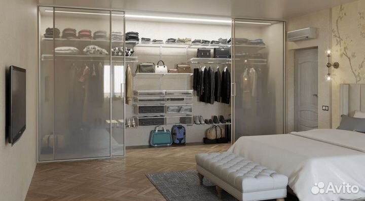 Гардеробные системы хранения для спальни