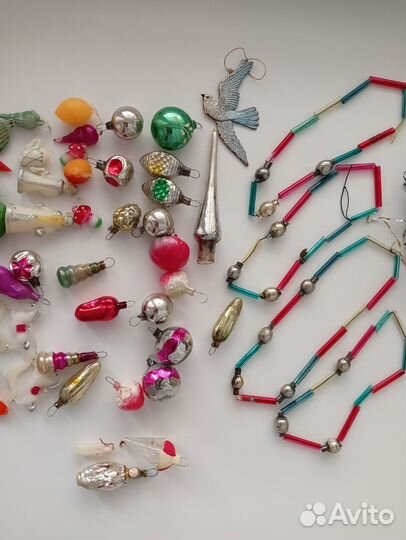 Елочные игрушки СССР для маленькой ёлочки