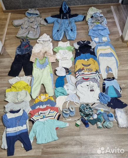 Вещи пакетом одежда для мальчика 0-1год