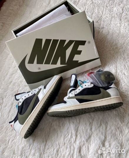Nike air jordan 1 travis scott olive