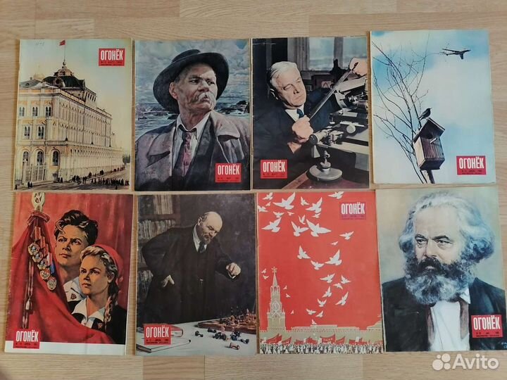 Журналы Огонёк 1958, 1963-1965, 1972
