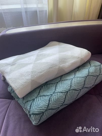 Плед флисовый тонкий