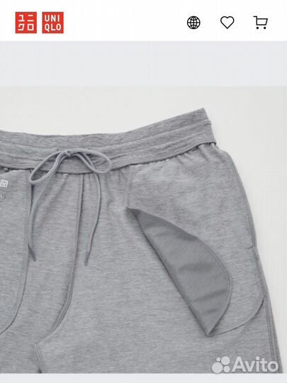 Брюки джоггеры женские Uniqlo, серые, XL