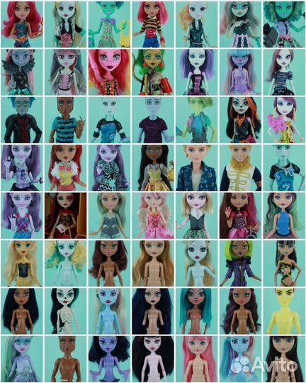 Много кукол Monster High