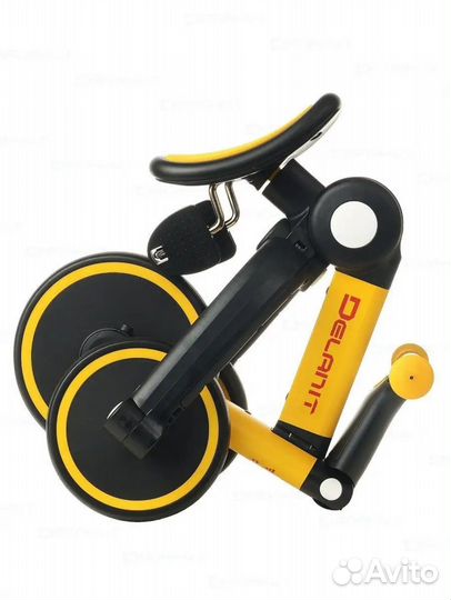 Велосипед беговел 3 в 1 со съемной ручкой