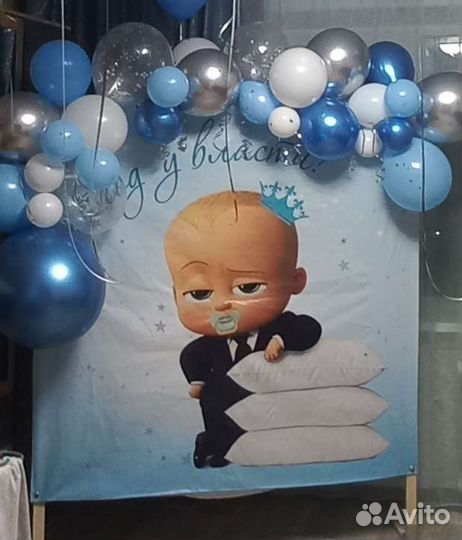 Банер 1,5 на 1,5 на день рождения