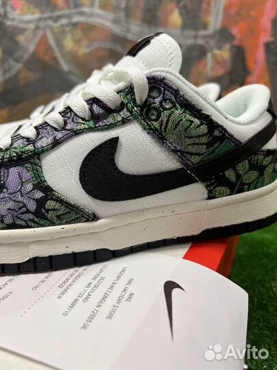 Nike Dunk Low Floral Tapestry Оригинал