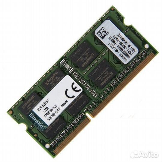 Оперативная память для ноутбука SO-dimm DDR3L, 8 Г