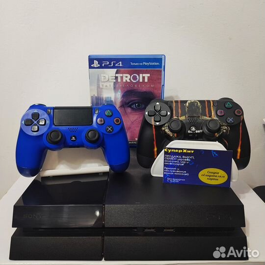 Sony PS4 500 гб, 2 геймпада+Игры. Магазин Гарантия