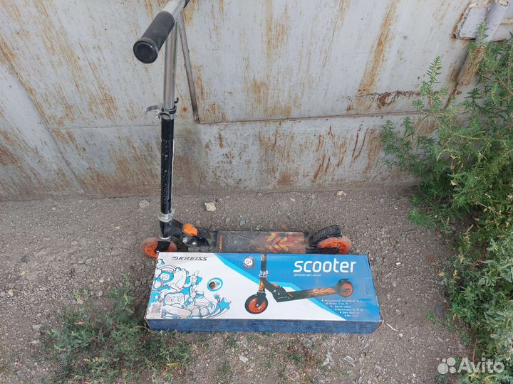 Самокат детский двухколесный бу