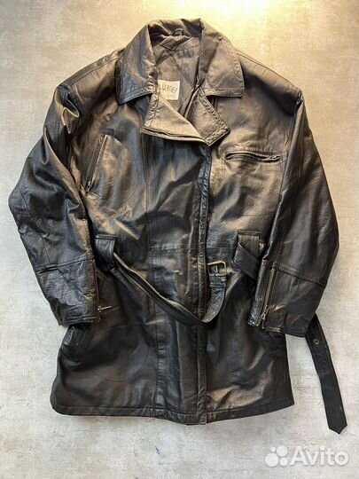 Кожаный плащ женский Real Leather