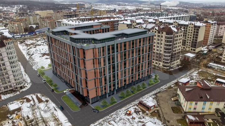 2-к. квартира, 77,4 м², 11/12 эт.